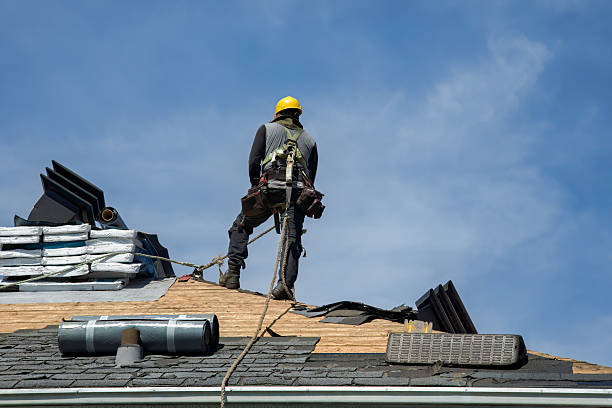 Professional Roofing technician working in Littleton, CO